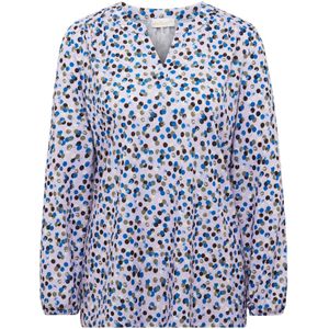 Goldner Blouse  azuur / antraciet / kaki / pastellila