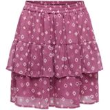 Onl30 - Lange Rok - Elastische Taille - Ruche Detail