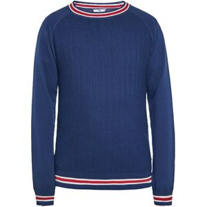 DreiMaster Maritim Trui 'Boline'  navy / rood / wit