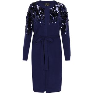 faina Gebreid vest  navy