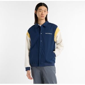 new balance Tussenjas 'Athletics Varsity'  donkerblauw / geel / offwhite