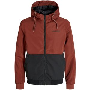 JACK & JONES Tussenjas 'JJERush'  vuurrood / zwart