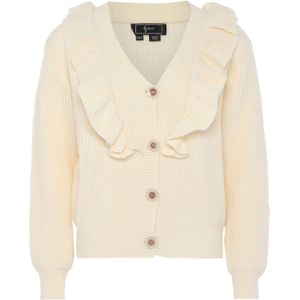 caspio Gebreid vest  ivoor