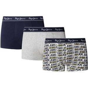 Pepe Jeans - PMU11194 - Boxershorts - Grijs en Marineblauw - 3-pack - Katoen