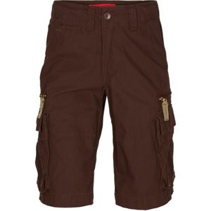 Molecule Cargobroek 'BAGGY'  donkerbruin / rood