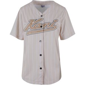 Karl Kani Blouse  chamois / lichtbeige / zwart / wit