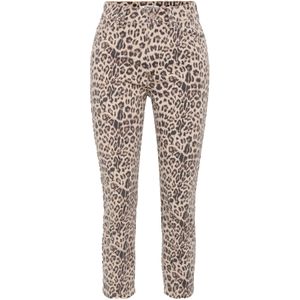 Only - Capri Broek - Crème - Dierenprint - 7/8 Lengte