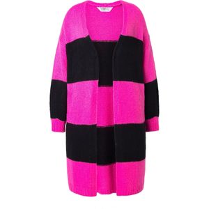 Angel of Style Gebreid vest  neonlila / zwart