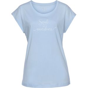 Vivance - Dreams - T-shirt - Lichtblauw - Met Zomer-statementprint