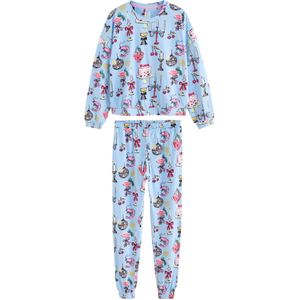 Next Pyjama  lichtblauw / pink / rood / wit