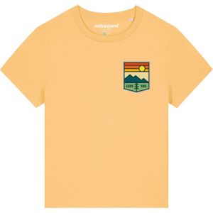 Watapparel Shirt 'Good Vibe'  lichtgeel / gemengde kleuren