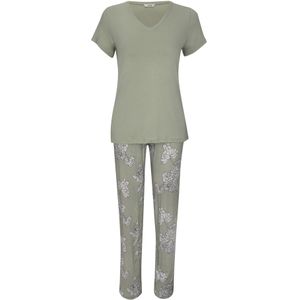 Goldenbay Pyjama ' Daylilli '  groen / mintgroen / wit