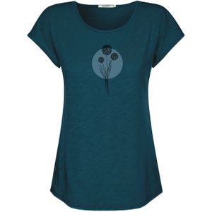 GREENBOMB Shirt 'Nature Allium'  blauw / zwart