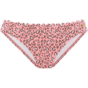 LASCANA Bikinibroek  lichtblauw / bruin / zalm roze