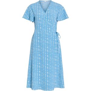 Vila - Lovie Wrap - Midi-jurk - Korte Mouwen