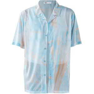 VAMOS CLO Overhemd  blauw / oranje