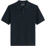 Marc O'Polo - Poloshirt - Donkerblauw - Katoen - Kwartmouw