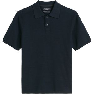 Marc O'Polo - Poloshirt - Donkerblauw - Katoen - Kwartmouw