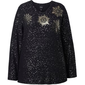Ulla Popken Sweatshirt  goud / zwart