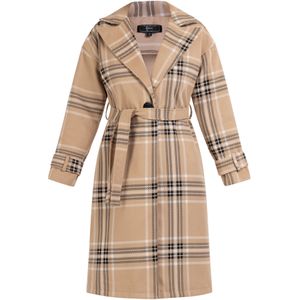 faina Tussenmantel  sand / zwart / wit