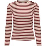 JDY Shirt 'JDYKATO'  beige / rood