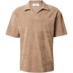 DAN FOX APPAREL Shirt 'Leif'  donkerbeige