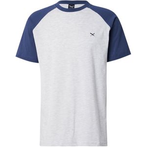 Iriedaily Shirt 'De College'  blauw / lichtgrijs / zwart