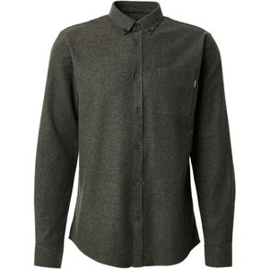 Lindbergh Overhemd 'Brushed'  olijfgroen