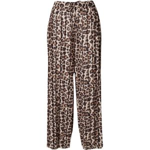 ABOUT YOU Bandplooibroek 'Viviana'  beige / bruin / donkerbruin