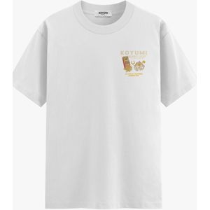 Koyumi Shirt 'Oversize Always Lucky DTG Print T-Shirt – Heavy Cotton'  wit