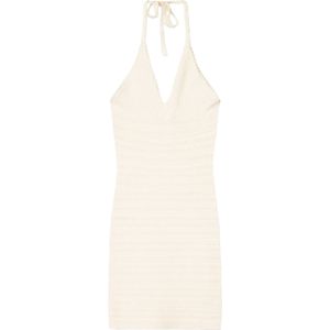 Bershka Gebreide jurk  ecru