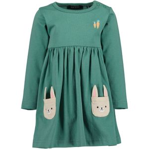 BLUE SEVEN Jurk  ecru / smaragd / rosa / zwart