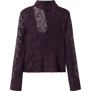 MANGO Blouse 'Xgrace'  donkerlila