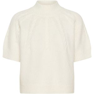 Kaffe - KACuba - Gebreide Trui - Natuurwit