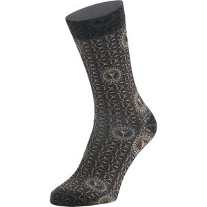 Carlo Colucci Sokken 'Cloblisch'  geel / antraciet