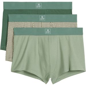 Marc O'Polo Boxershorts 'Essentials'  beige / grasgroen / lichtgroen