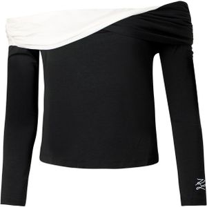 Karl Lagerfeld Shirt  zwart / wit