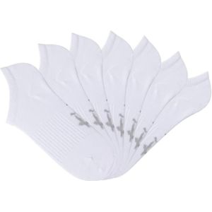 Enkelsokken - Wit - 7 Paar - Knelvrij - Versterkte Hiel