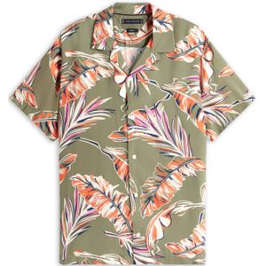 Tommy Hilfiger - Vrijetijdsoverhemd - All-over Motief - Korte Mouwen - Viscose