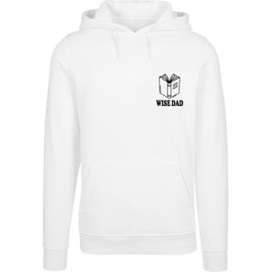 F4NT4STIC Sweatshirt 'Wise Dad Lustiges Vatertagsmotiv für schlaue Väter'  zwart / wit