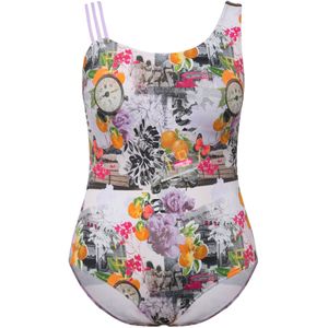 Ulla Popken Badpak  gemengde kleuren / wit