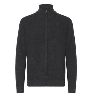 INDICODE JEANS Gebreid vest 'Revil '  donkergrijs