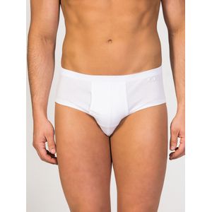 zd ZERO DEFECTS Slip 'Brummel Fly Front Brief Mercerized Cotton'  wit