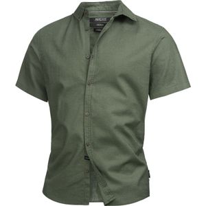 INDICODE JEANS Overhemd ' Bravida '  donkergroen