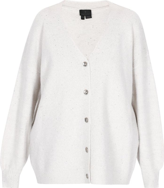 DreiMaster Klassik Gebreid vest  offwhite