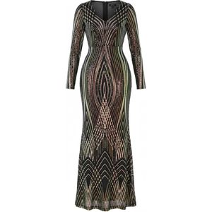 GODDIVA Jurk  goud / zwart