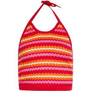 ebeeza Gebreide top  oranje / pink / rood