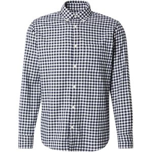 UNITED COLORS OF BENETTON Overhemd  donkerblauw / wit