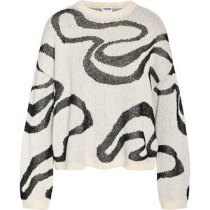 Noisy may Trui 'NMKOURTNEY'  beige / zwart
