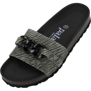 Palado Muiltjes 'Gozo'  jade groen / zwart